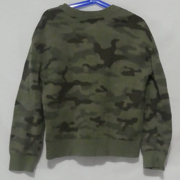 GAP KIDS - medium | Olive Green Camo / Camoflage Sweater - Picture 2 of 14